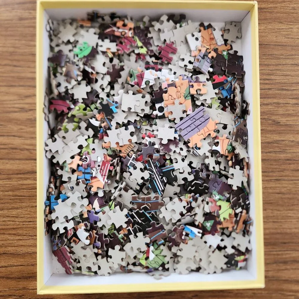 Charley Harper 1000 Piece Jigsaw Puzzle Birducopia Birds Jigsaw Puzzle Bird Blue